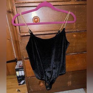 Bodysuit with Gold Chain